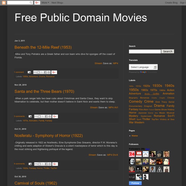Free Public Domain Movies