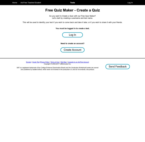 Free Quiz Maker - Create a Quiz