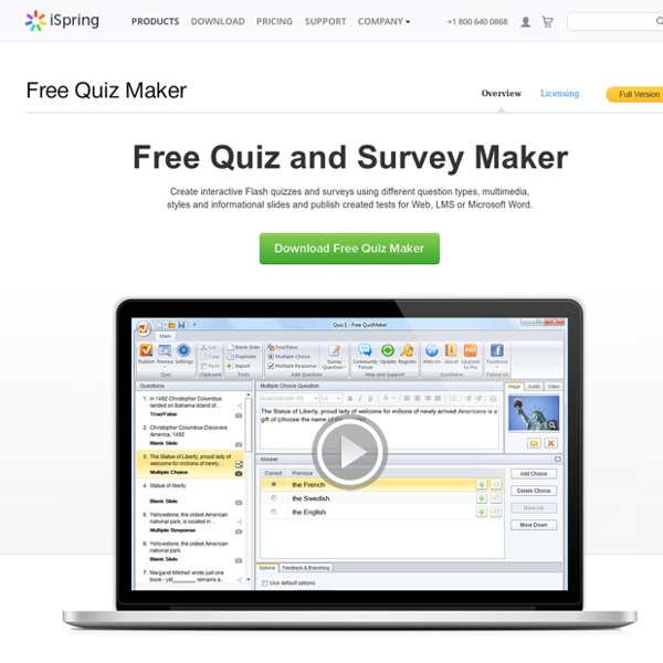 iSpring Free Quiz Maker