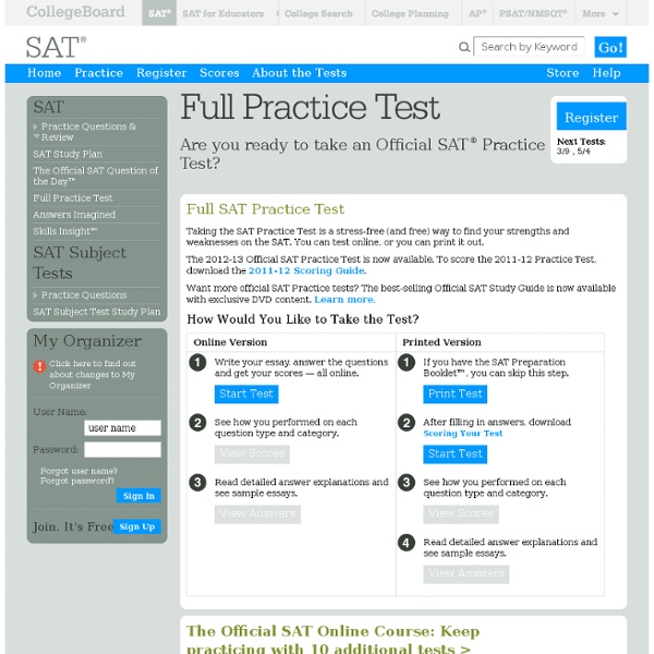 Free SAT Practice Test - Prepare for the SAT