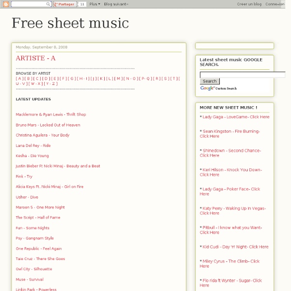 Free sheet music