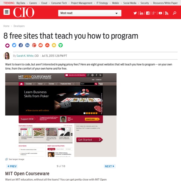 8 free sites that teach you how to program