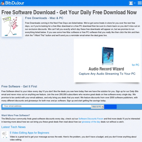 Free Software Download - Get Your Daily Free Download Now