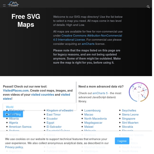 Free SVG Maps - World