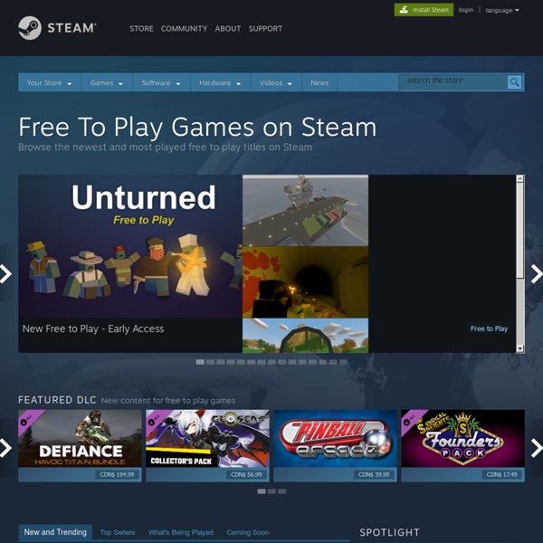 Free to Play games on Steam