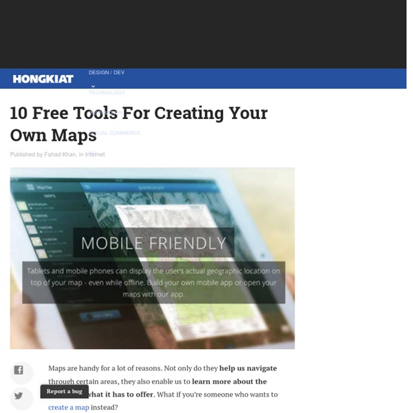 10 Free Tools For Creating Your Own Maps