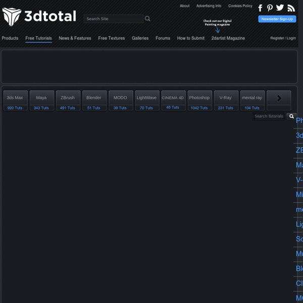 Tutorials - Free Source of 3D Tutorials on 3DTotal.com Ltd