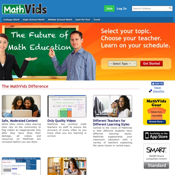 Free Math Help and Free Math Videos Online at MathVids.com