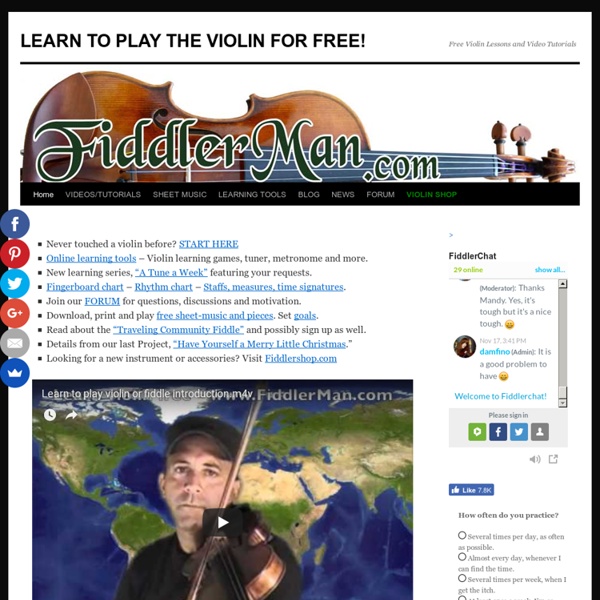Free violin lessons, Learn to play the violin