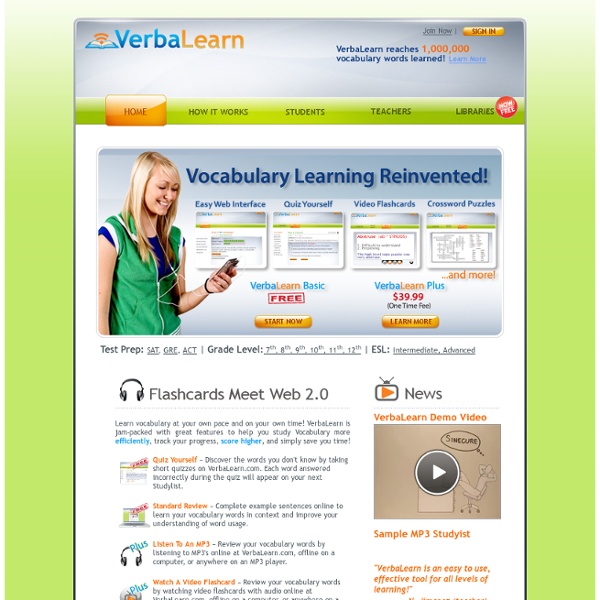 VerbaLearn - Study vocabulary for free