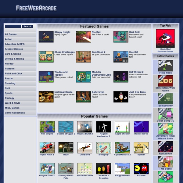 Free Web Arcade - Free Online Games
