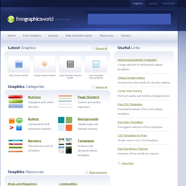 Download free web graphics : Free Graphics World | Pearltrees