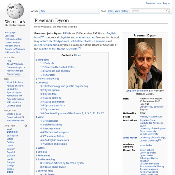 Freeman Dyson