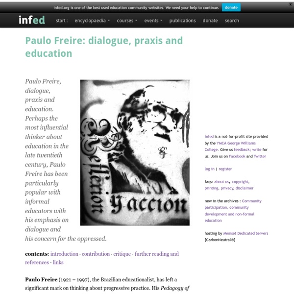 Paulo Freire and informal education