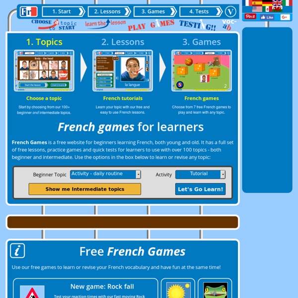 French games : fun learner games for kids and adults learning French – free website