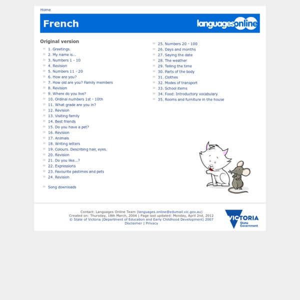 Languages Online - French topics