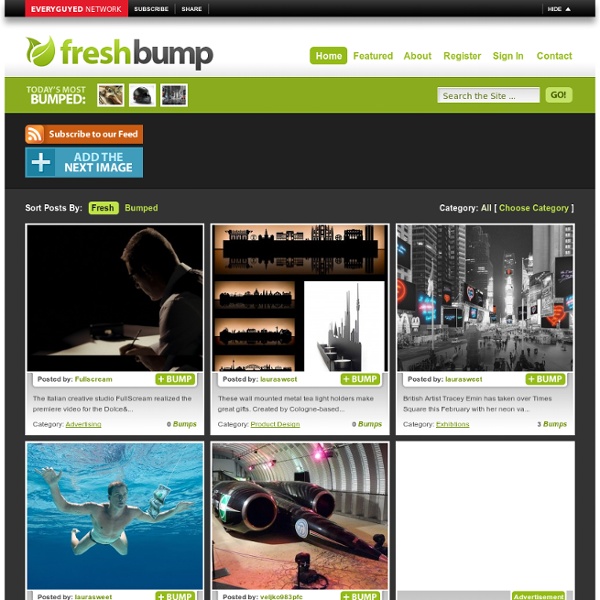Freshbump - Inspiration for Designers and Creatives