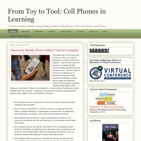 Toy to Tool: Cell Phones in Learning