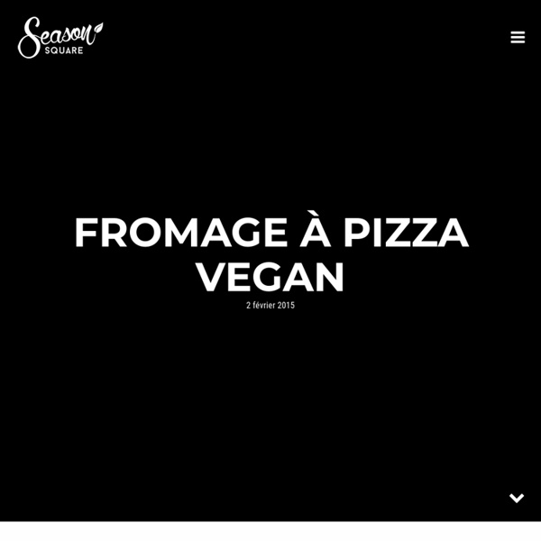 Fromage à pizza vegan