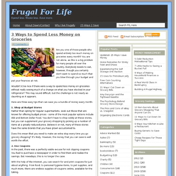 Frugal for Life