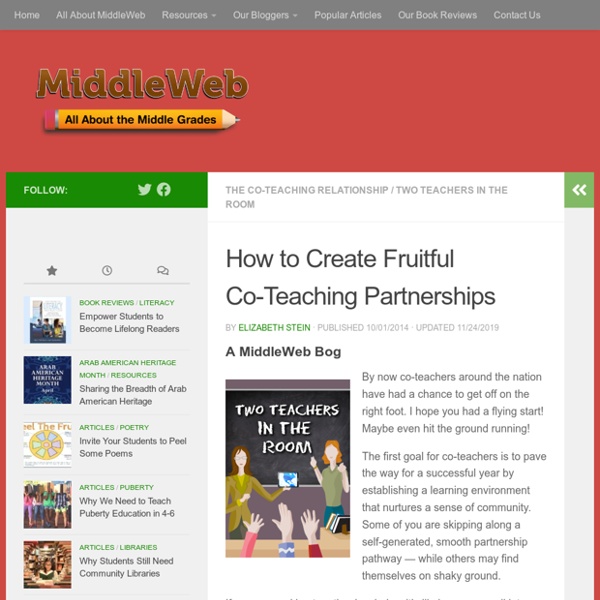 How to Create Fruitful Co-Teaching Partnerships