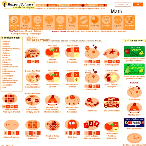 Fun Kids Online Math Games