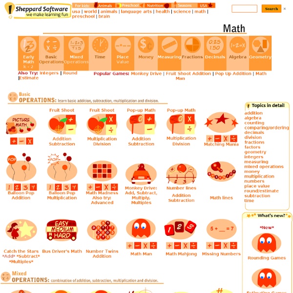 Fun Kids Online Math Games