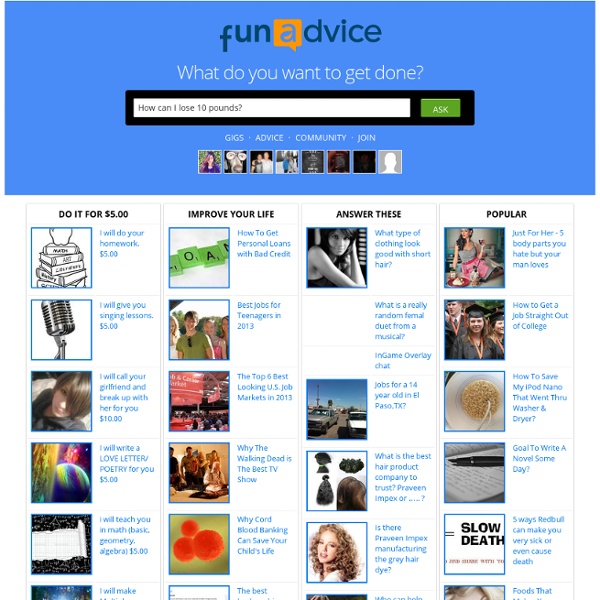 Funadvice.com - Ask question and get instant answers FunAdvice.com