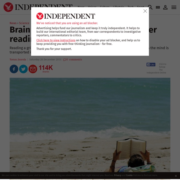 Brain function 'boosted for days after reading a novel' - Science - News