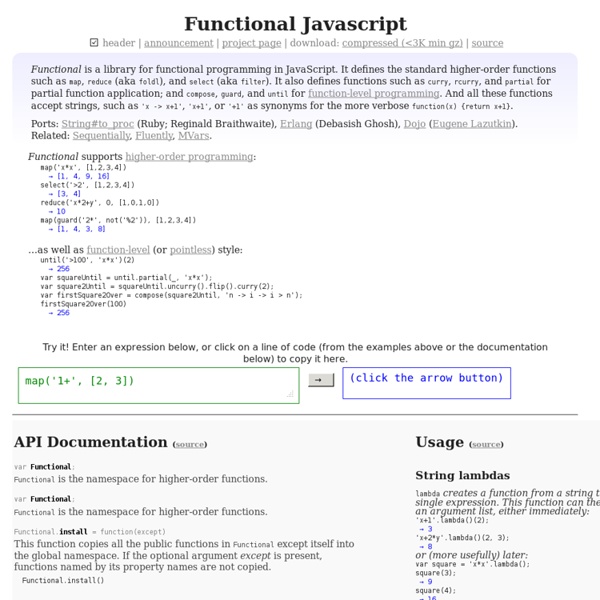 Functional Javascript
