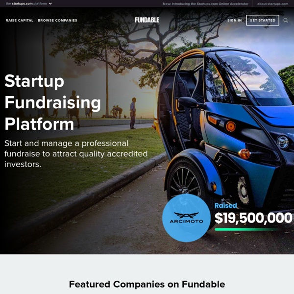 Crowdfunding for Startups & Small Businesses