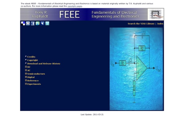 FEEE - Fundamentals of Electrical Engineering and Electronics: Table of Contents