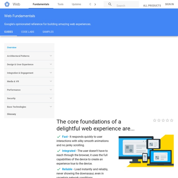 Web Fundamentals - Google Developers