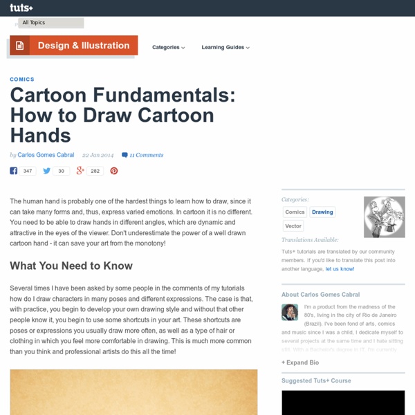 Cartoon Fundamentals: How to Draw Cartoon Hands