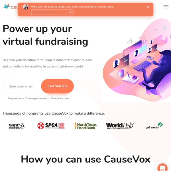 Create your own online fundraising and crowdfunding site