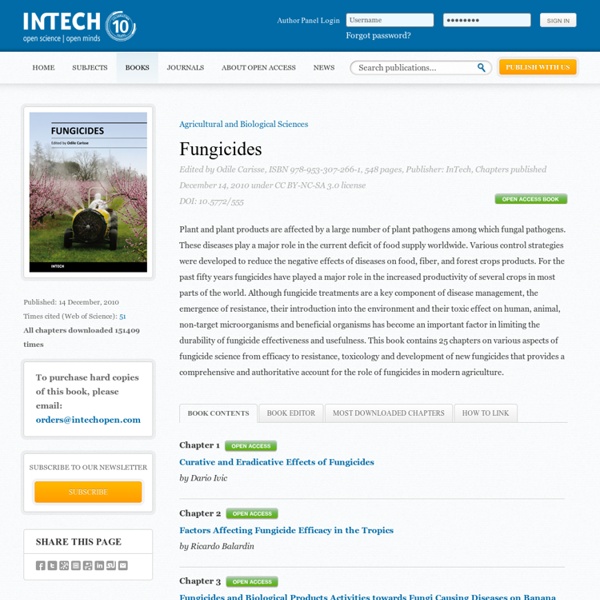 INTECH - DEC 2010 – Fungicides