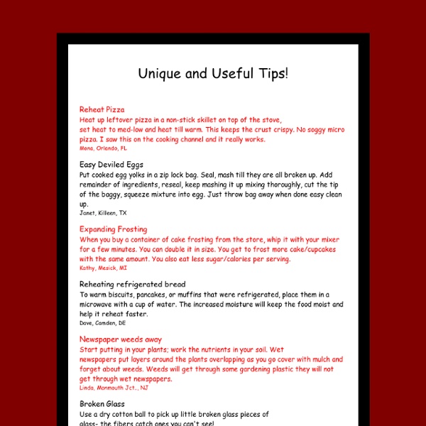 Funny Fun Pages - Unique and Useful Tips - Funny Joke