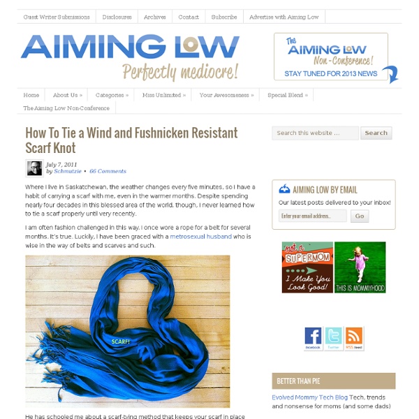 How To Tie a Wind and Fushnicken Resistant Scarf Knot