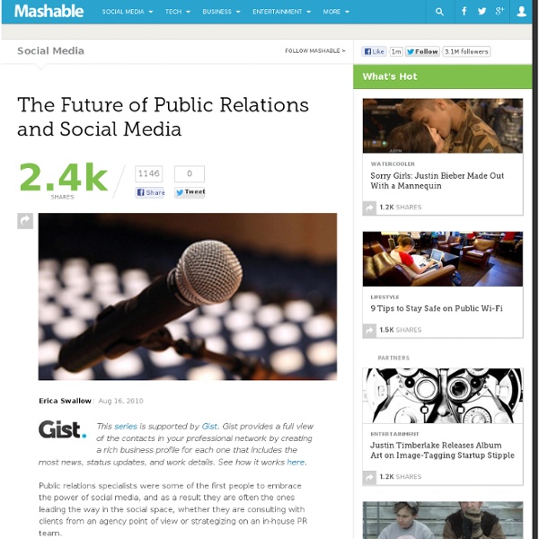 The Future of Public Relations and Social Media