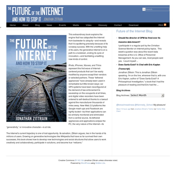 The Future of the Internet ? And How to Stop It