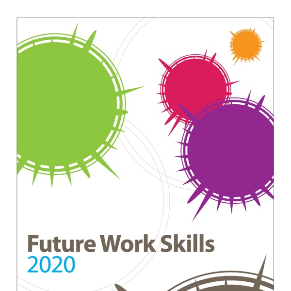 Future work skills 2020 PDF