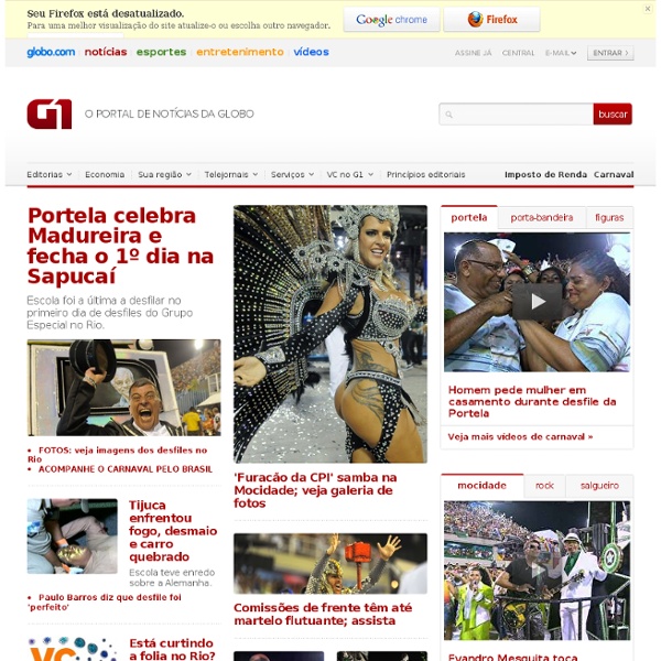 O portal de notícias da Globo