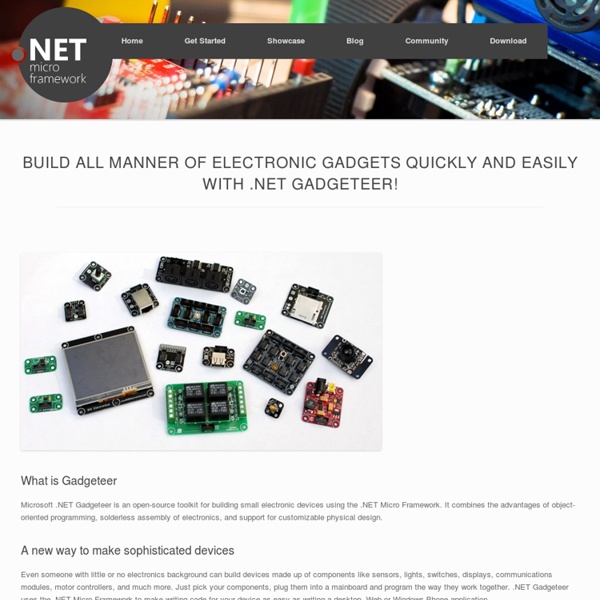 Home - Gadgeteer