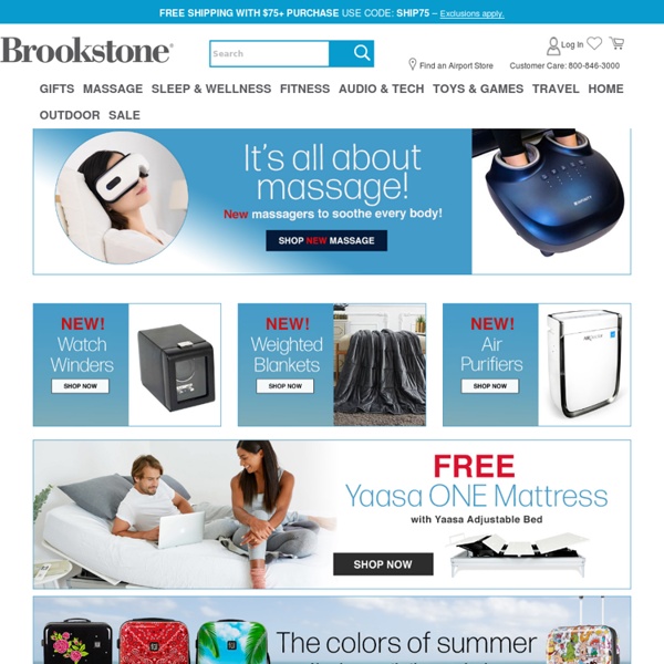 Gift Ideas, Smart Solutions, Unique Gifts for Him & Her at Brookstone