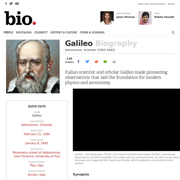 Galileo - Biography - Astronomer, Scientist