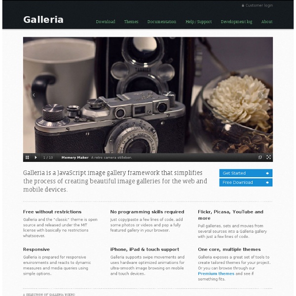 Galleria – The JavaScript Image Gallery