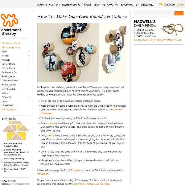How To: Make Your Own Round Art Gallery