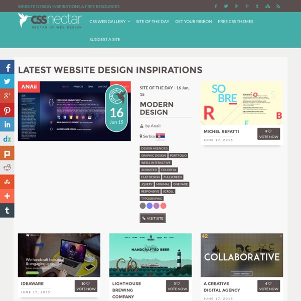 CSS Gallery for Web Design Inspiration - CSS Nectar