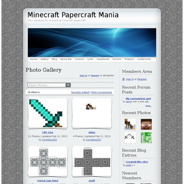 Gallery - Minecraft Papercraft Mania