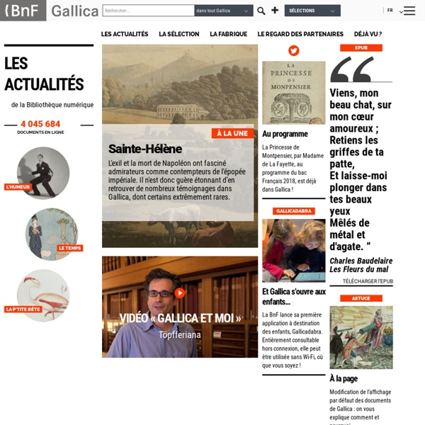 Gallica, bibliothèque numérique de la Bibliothèque nationale de France